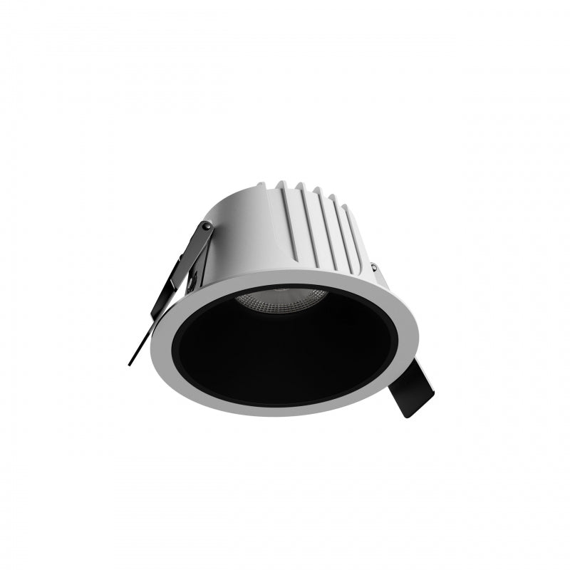 Spectrum ORBITO Downlight LED 10W 3000K 1100 lúmenes 230V IP44 CRI 90 UGR<19 Empotrado Redondo Blanco con Reflector Negro