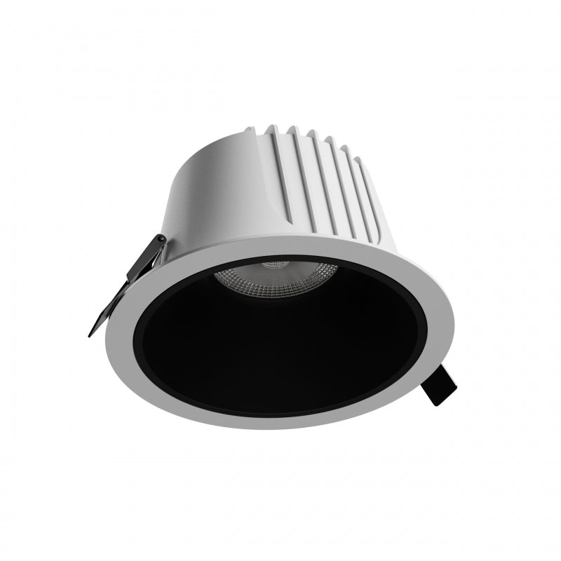 Spectrum ORBITO Downlight LED 14-27W 4000K 230V IP44 CRI 90 UGR<19 Blanco Redondo Reflector Negro Empotrado
