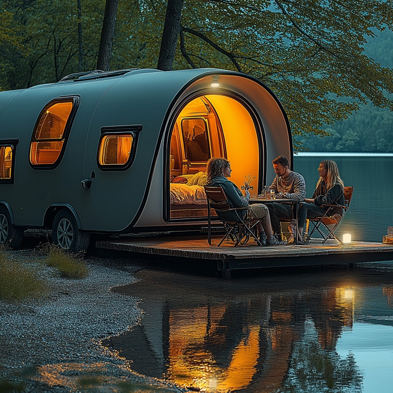 Lámpara de camping LED Spectrum SOLARA Campo 2W 3000K-6500K IP20 USB-C banco de energía recargable solar