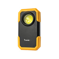 Linterna LED Technik W20 COB 250 lúmenes, alimentada por 3xAAA, cuerpo de plástico blanco, IPX2 con imán y clip