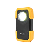 Linterna LED Technik W20 COB 250 lúmenes, alimentada por 3xAAA, cuerpo de plástico blanco, IPX2 con imán y clip