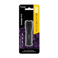 Technik P15 rechargeable flashlight 100 lumens XPE LED, IP44, 800mAh micro USB, 10h runtime, White