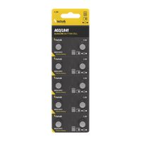 Tecnología Platinum AG3 LR41 192 392 1.5V Paquete de 10 Pilas de Botón Alcalinas para relojes y pequeños dispositivos