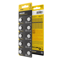 Technik Platinum Pila de Botón Alcalina AG8 LR55 191 391 1.5V B10 paquete de 10 para relojes y dispositivos electrónicos