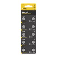 Batería de botón alcalina Technik Platinum AG9 LR45 394 1.5V 40mAh paquete de 10