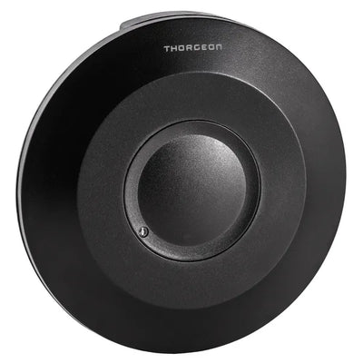 Sensor de movimiento LED Thorgeon montaje superficial Negro 360° microondas IP20 220-240V máx 1000W CE RoHS