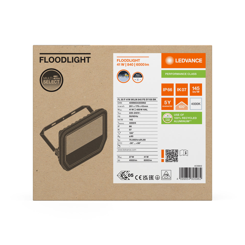 Ledvance LED Lamp 10.5W 1521 lumens 3000K 220-240V IP20 IK10 CRI 80 Aluminium Mat Goud Messing 5yr Warranty