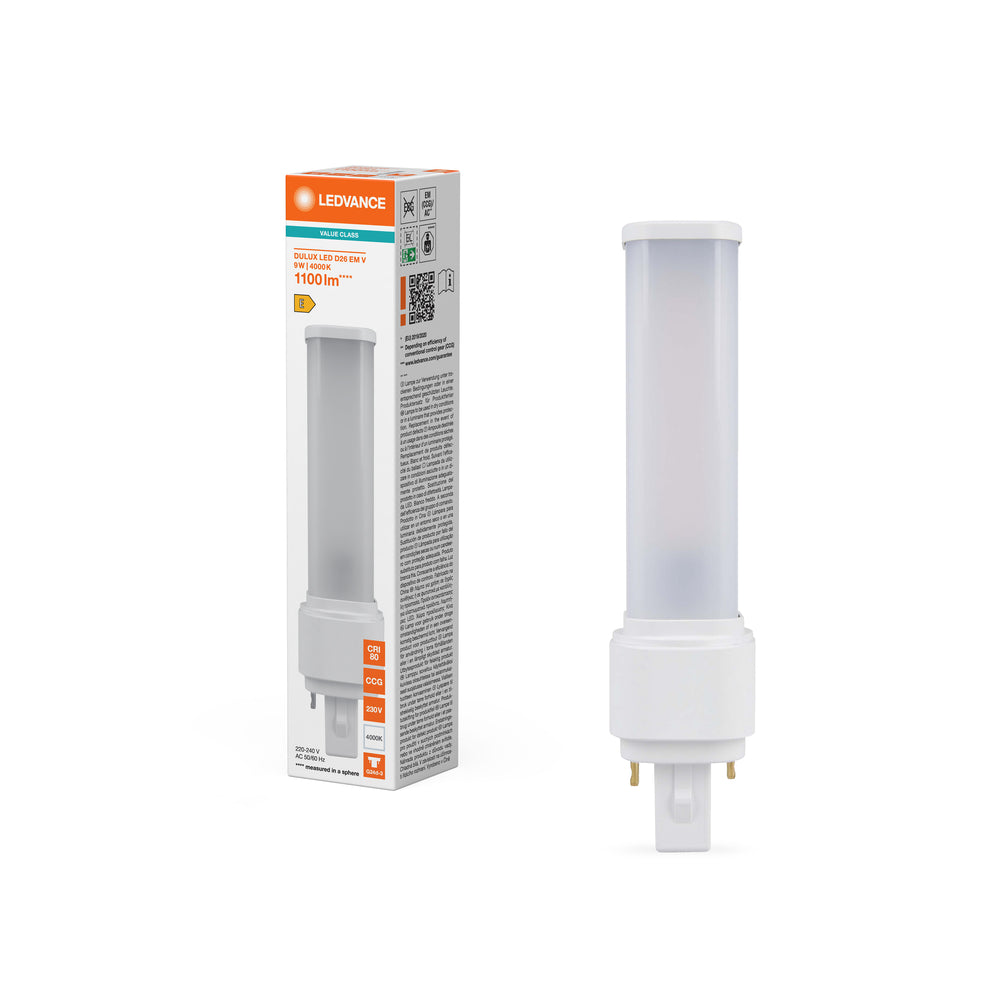 Lámpara LED Tsong 9W 4000K chip Philips reemplaza 26W 220-230V etiqueta energética D