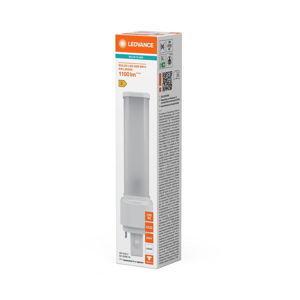Lámpara LED Tsong 9W 4000K chip Philips reemplaza 26W 220-230V etiqueta energética D