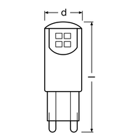 Ledvance LED Capsule G9 1.9W 3000K 1521 lumens 230V IP20 CRI 80 Flicker-Free CE RoHS for you