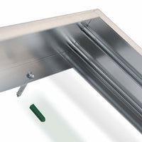 Marco para panel LED TSONG 120x30 cm Aluminio Plateado, IP20, 220-240V AC, certificado CE RoHS