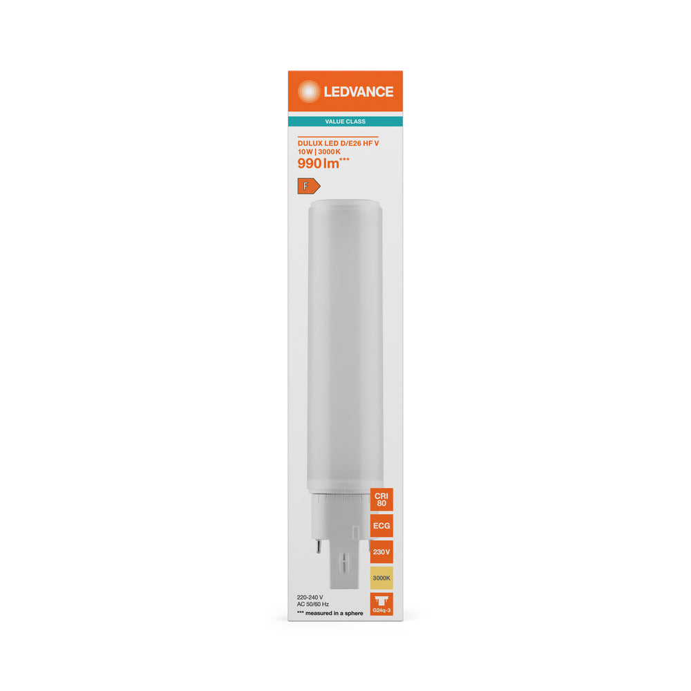 Lámpara Tsong LED PLC Dulux D/E G24Q-3 10,5W 1521 lúmenes 3000K Blanco Cálido 220-240V Chip Philips IP20
