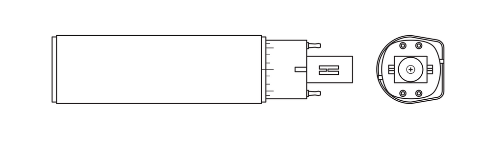Lámpara Tsong LED PLC Dulux D/E G24Q-3 10,5W 1521 lúmenes 3000K Blanco Cálido 220-240V Chip Philips IP20
