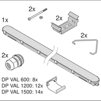 Pantalla estanca LED Value 50W 4000K 6000 lúmenes 150cm IP65 blanco frío