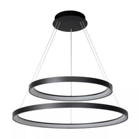 Lámpara colgante Lucide VIDAL Ø78 cm LED 92W 2700K regulable negro