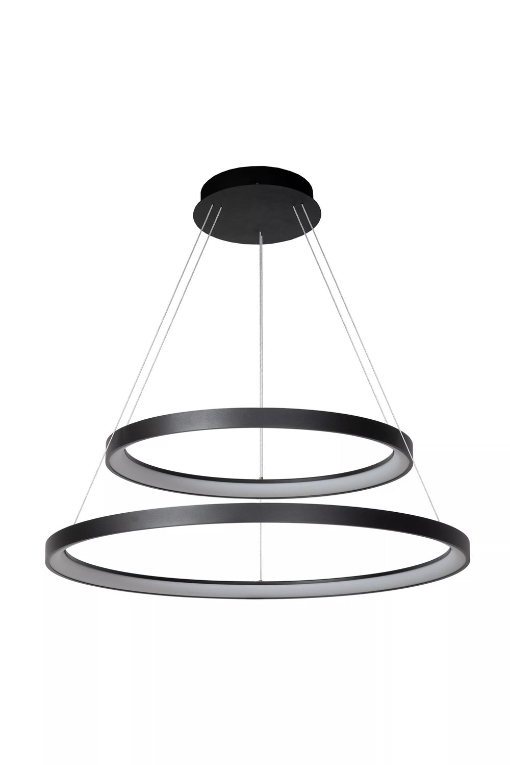 Lámpara colgante Lucide VIDAL Ø78 cm LED 92W 2700K regulable negro