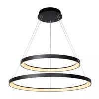 Lámpara colgante Lucide VIDAL Ø78 cm LED 92W 2700K regulable negro