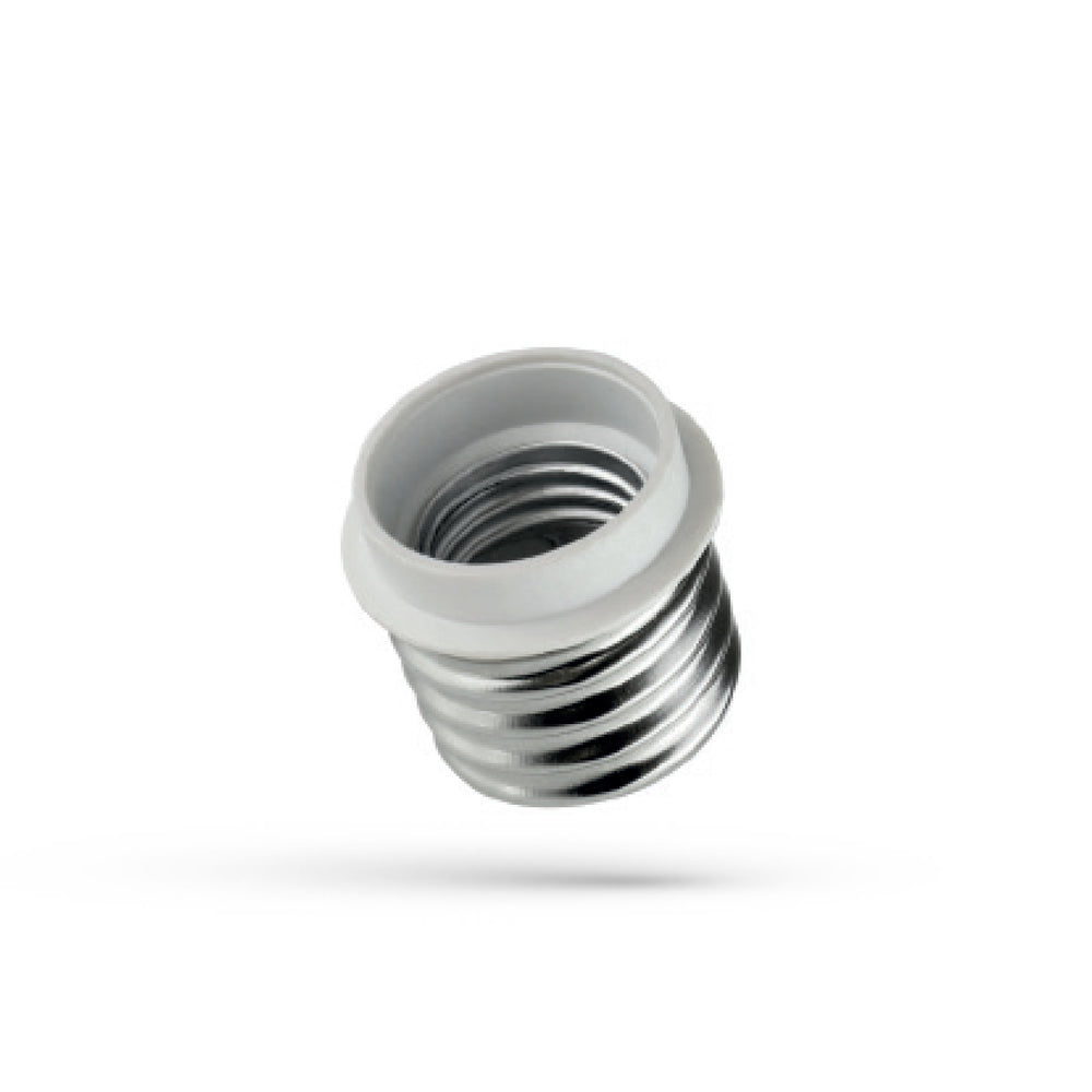 Adaptador LED Spectrum exterior E40 a interior E27, versátil para uso en interiores, montaje rápido y rendimiento duradero