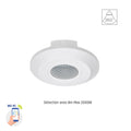 Sensor PIR inteligente Spectrum 360° de superficie, carga 2000W, alcance 8m, 1-10V, Wi-Fi BT, IP20, 230V