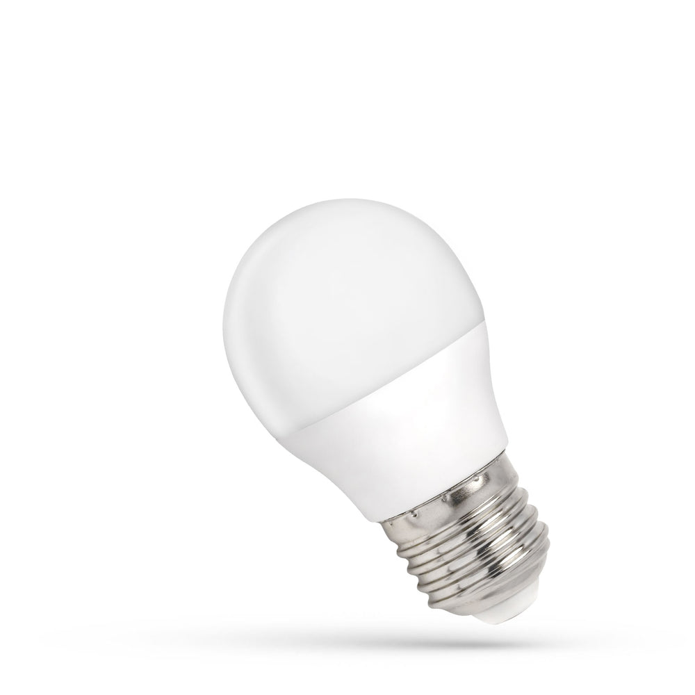 Spectrum LED bulb G45 E27 230V 6W cool white light 6000K 560 useful lumens IP20 non-dimmable 17000h