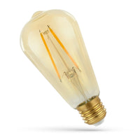 Lámpara LED Spectrum E27 2W con 240 lúmenes y 2400K luz blanca cálida, ángulo de radiación de 300°, diseño retro, vida útil de 17000 horas