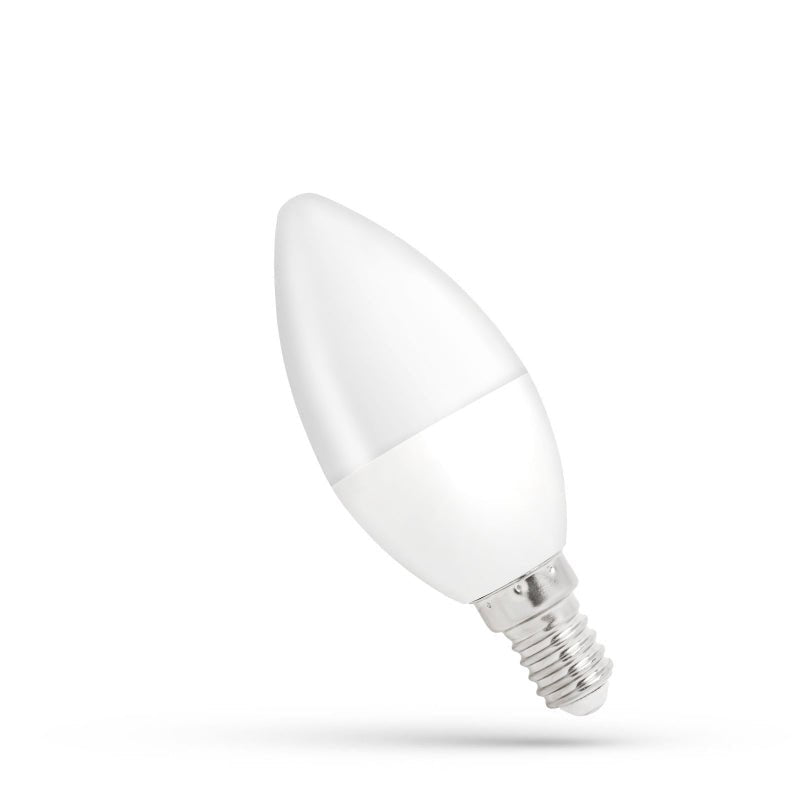 Lámpara de vela LED Spectrum C37 E-14 8W 3000K blanco cálido, 710 lúmenes, ángulo de haz de 160°, IP20, iluminación ambiental ideal