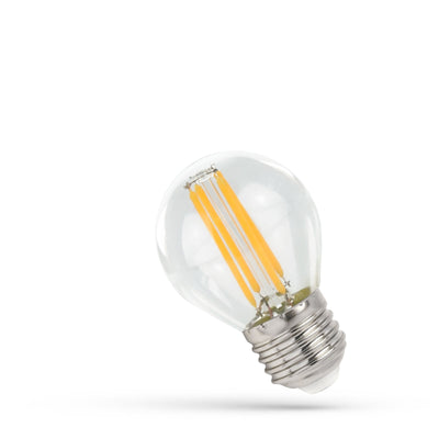 lámpara LED spectrum P45 con casquillo E27 6W filamento 2700K luz blanca cálida