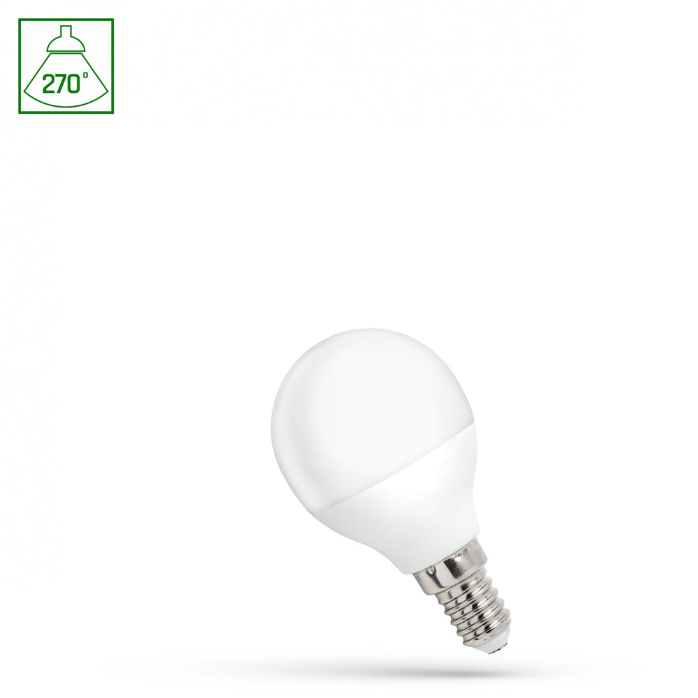 Lámpara LED G45 Spectrum E14 1W 230V 4000K neutra con 90 lúmenes y ángulo de radiación de 270°