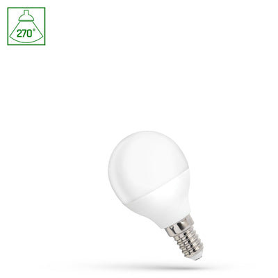 Lámpara LED G45 Spectrum E14 1W 230V 4000K neutra con 90 lúmenes y ángulo de radiación de 270°