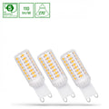 Bombilla Spectrum LED G9 230V 4W regulable blanco frío 6000K 440 lúmenes haz de 270° pack de 3 con garantía de 5 años