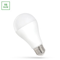 Lámpara LED Spectrum A65 20W E27 3000K, 2300 lúmenes iluminación blanca cálida, IP20, ángulo de radiación de 160°, no regulable