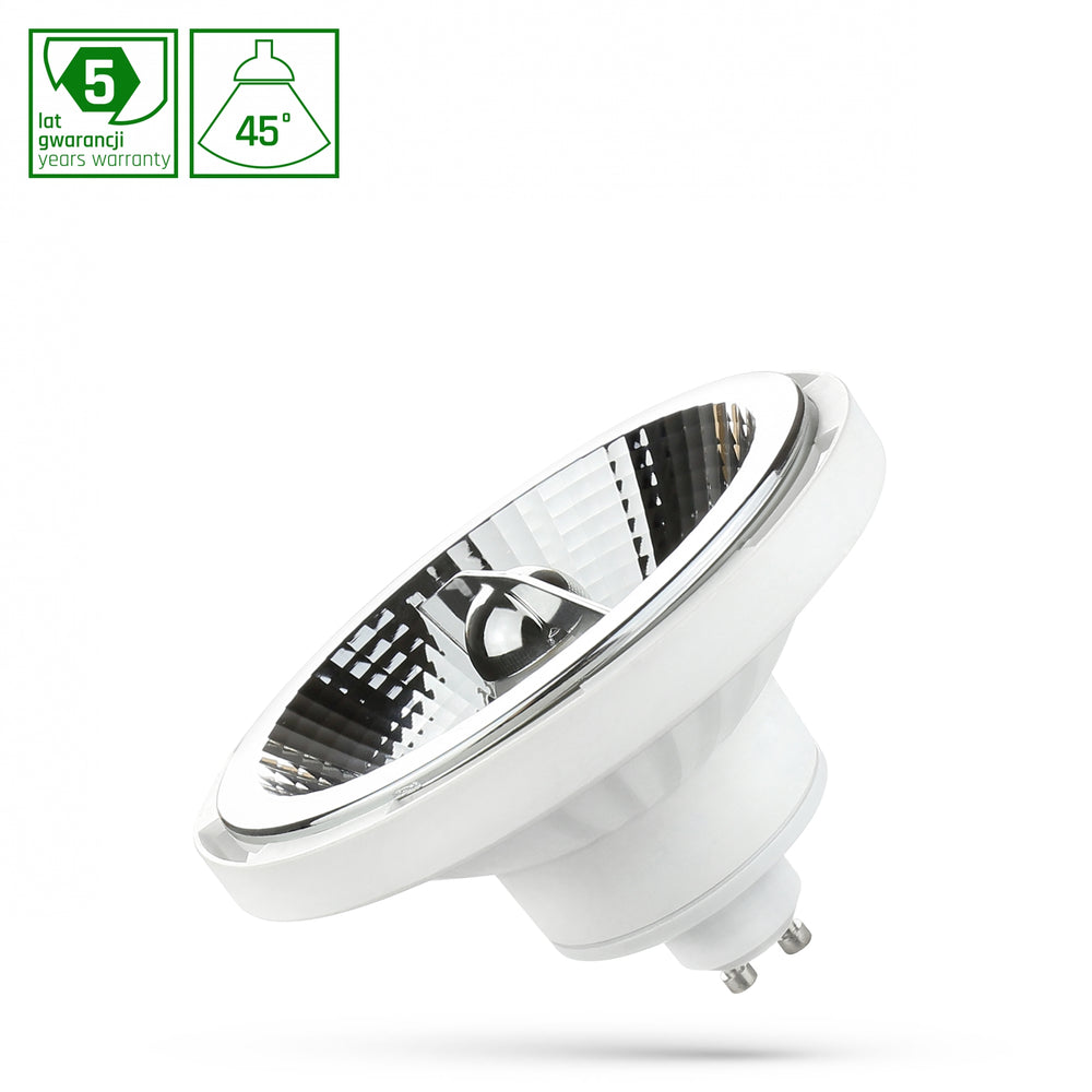 Spectrum LED AR111 GU10 12W 3000K 230V con 1050 lúmenes y haz de luz de 45°