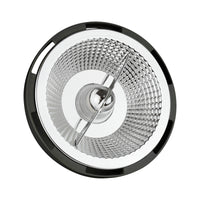 Spectrum LED AR111 GU10 12W 3000K negro con 1050 lúmenes, ángulo de 45 grados, blanco cálido, 50.000 horas, 2 años de garantía