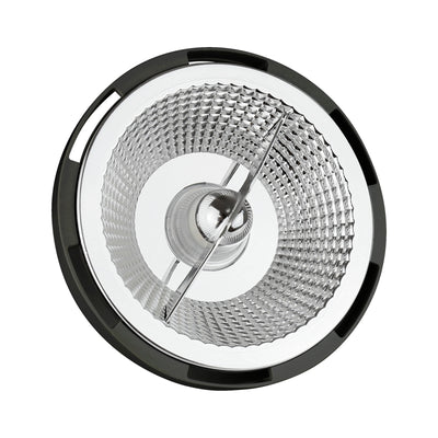 Spectrum LED AR111 GU10 12W negro, 4000K blanco neutro, 45° haz, 1050 lúmenes, CRI >80, 230V, 2 años de garantía