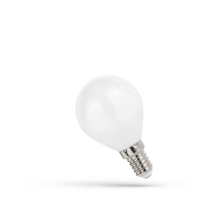 Lámpara LED G45 E14 1W filamento 4000K luz blanca clara spectrum