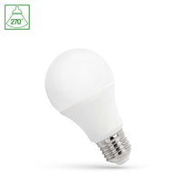 Lámpara LED Spectrum A60 9W E-27 blanco cálido 3000K, 820 lúmenes, IP20, no regulable, 230V, CRI >80, ángulo de haz de 270°